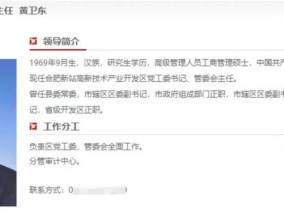 合肥新站高新区原主任黄卫东被查，曾关停知名项目三瓜公社