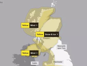 英国气象局敦促英国人做好准备，地图显示哪些地区将受到冰雪袭击