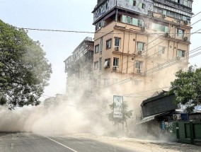 直击缅甸地震：震后一日，救援行动持续进行